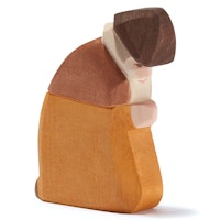 Hirte kniend - Krippenfigur aus Holz 10,5 cm