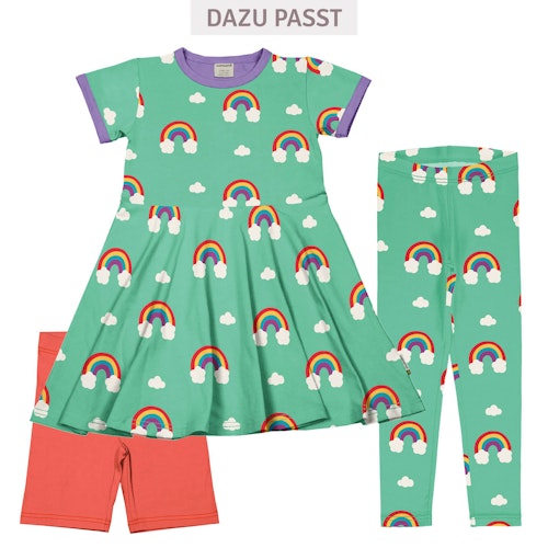 Flatterkleid kurzarm mit Alloverprint 