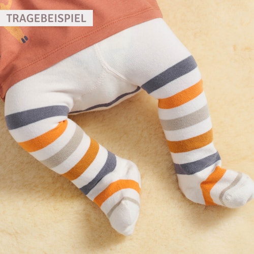 Streifen Strumpfhose mitwachsend
