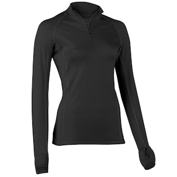 Damen Wolle Seide Zip-Shirt langarm malve Slim Fit