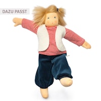 Nanchen Puppenkleidung Schulkind, 38 cm Stoffpuppe