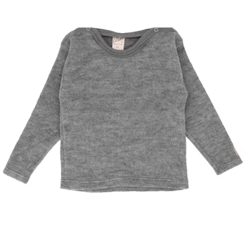 Pullover Wollplüsch mauve-natur