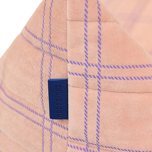 Samt Sitzsack für Kinder rosa-lila - 119 x 52 x 70 cm