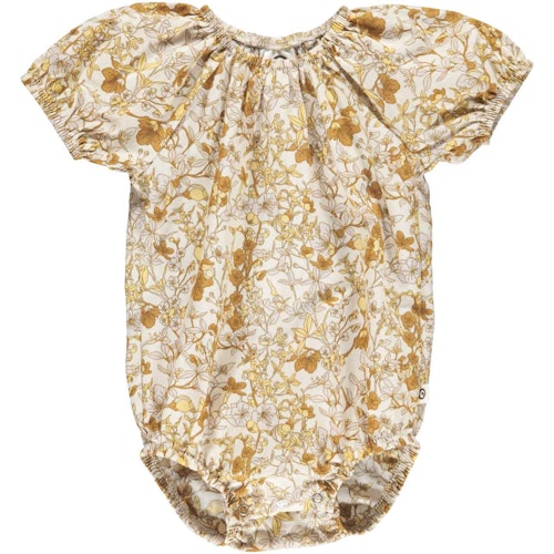 Poplin Kurzarmbody Puffärmelchen floral