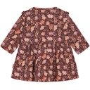 Vorschaubild Kleid langarm Rüschen Herbstblätter