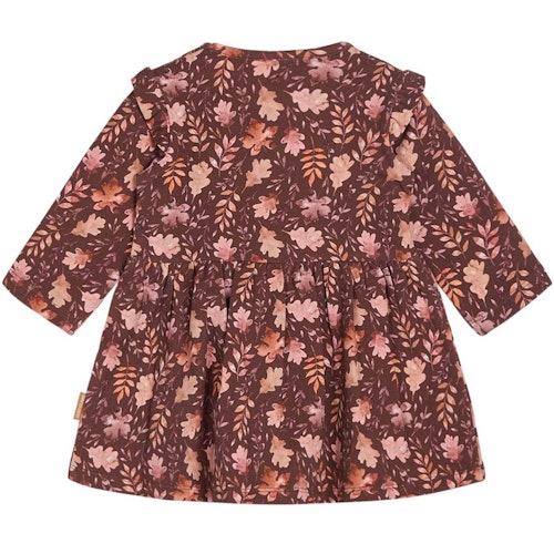 Kleid langarm Rüschen Herbstblätter