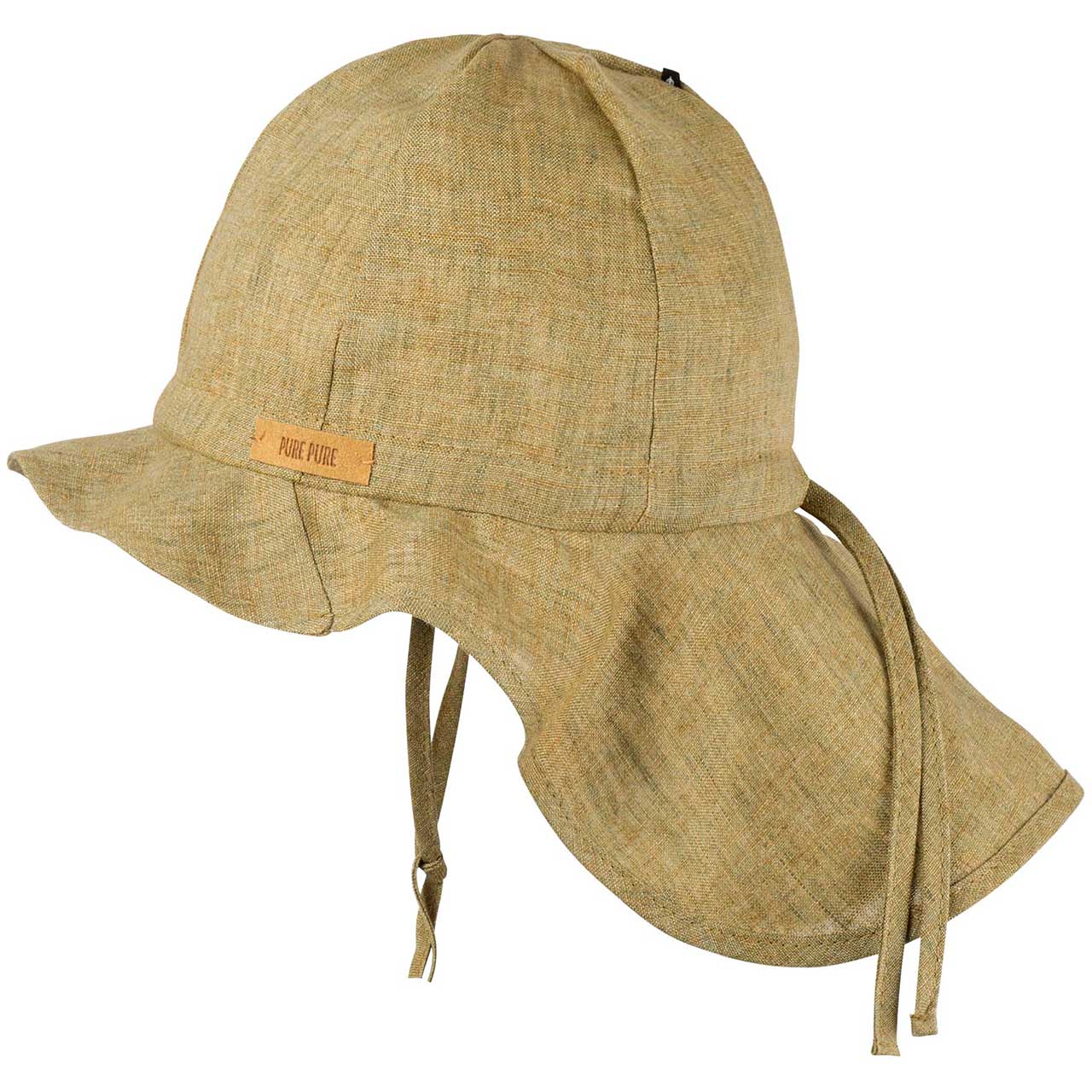 Leinen Sonnenhut verstellbar Nackenschutz