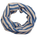 Vorschaubild Schlauchschal Streifen blau-beige