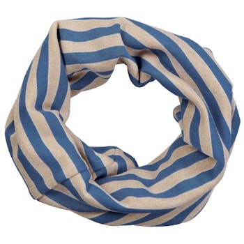 Schlauchschal Streifen blau-beige