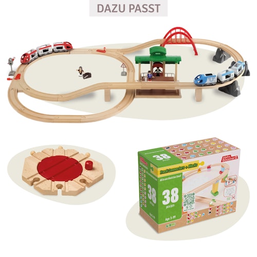 Großes Bahn Reisezug Set 42 Teile