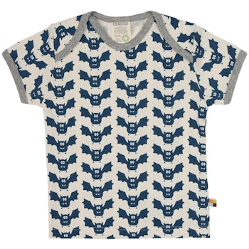 Kurzarm Shirt Fledermäuse marine