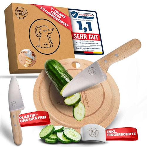 Edelstahl Küchenmesser Kinder Set 4-tlg