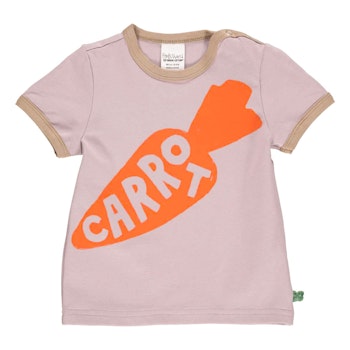 Shirt kurzarm Karotten Print flieder