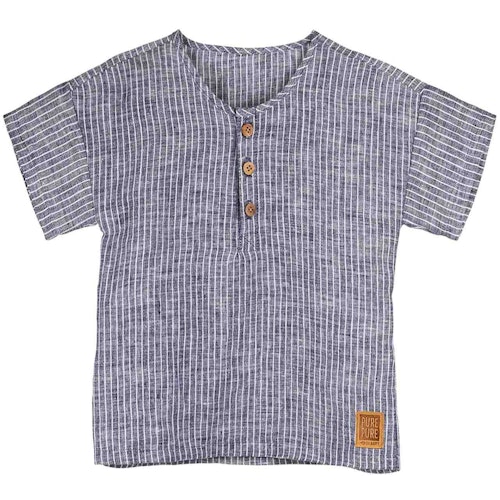 Musselin Shirt kurzarm
