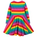 Vorschaubild Mädchen Kleid langarm Regenbogen-Optik