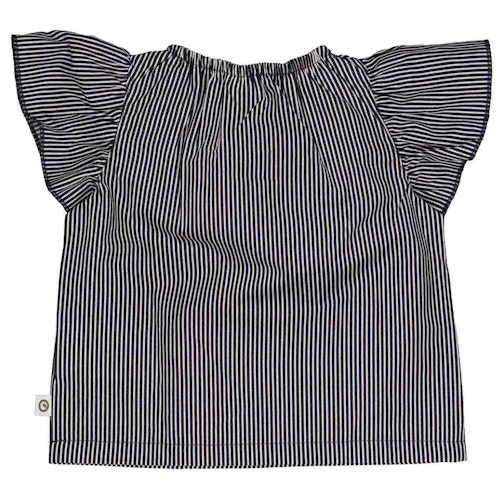 Leichte Popelin Kurzarm Bluse