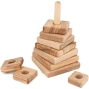 Vorschaubild Steckturm aus Eschenholz - Quadrate 18,5 cm