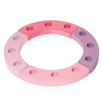 Grimms Geburtstagsring rosa-violett 12 Jahre (22cm)