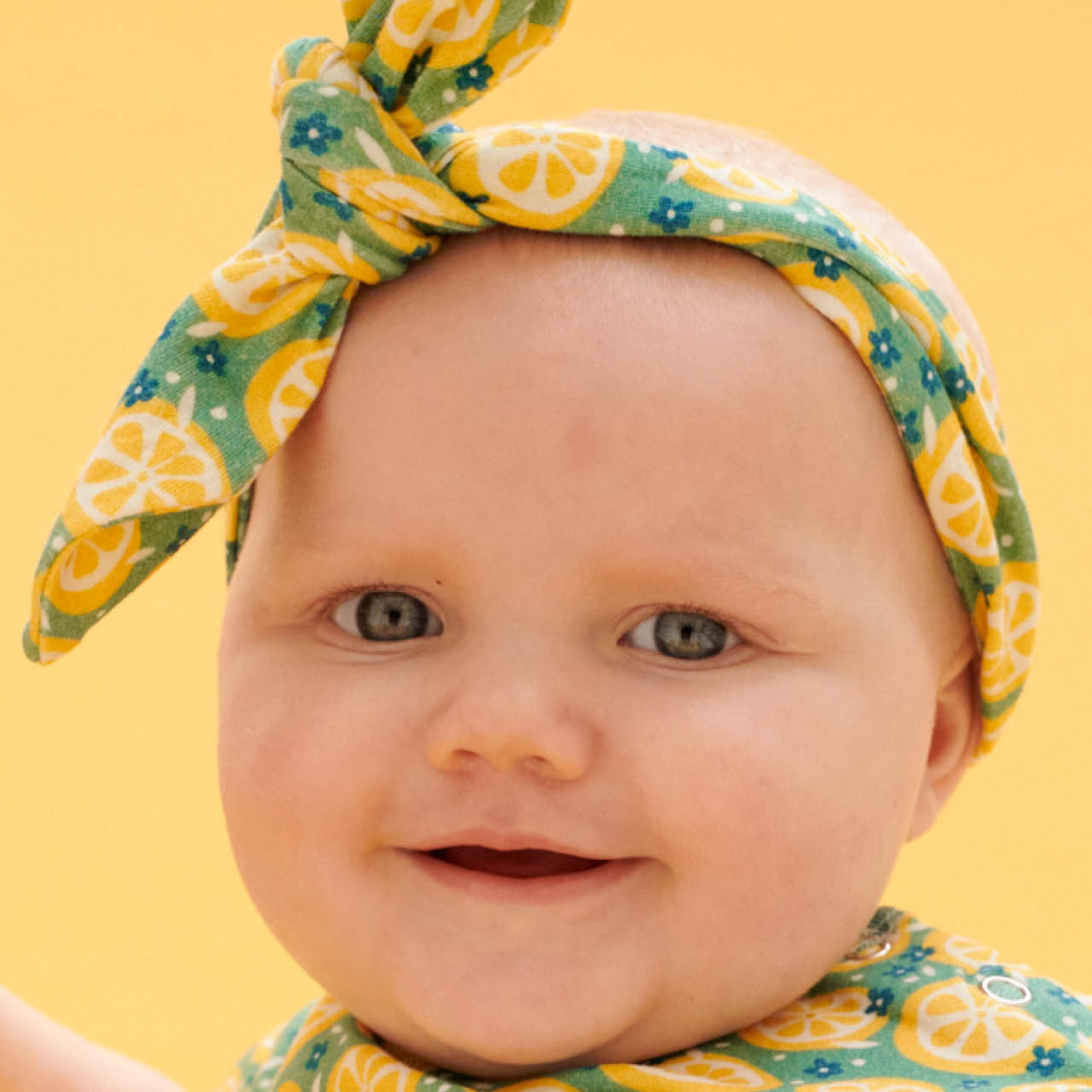 Haarband Zitronen gelb