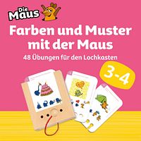 Kartensatz Farben und Muster mit der Maus ab 3-4 Jahren (ohne Lochkasten)