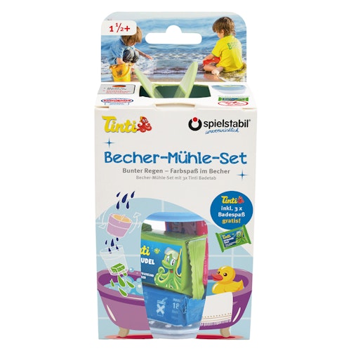 Becher-Mühle Wasser-Farbspiel