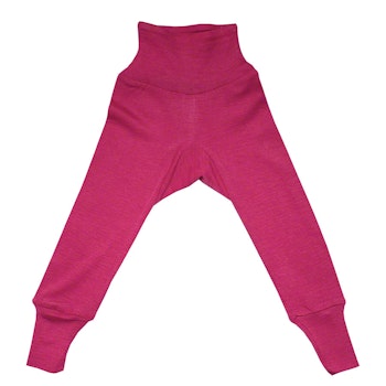 Wolle Seide Hose Bündchen pink