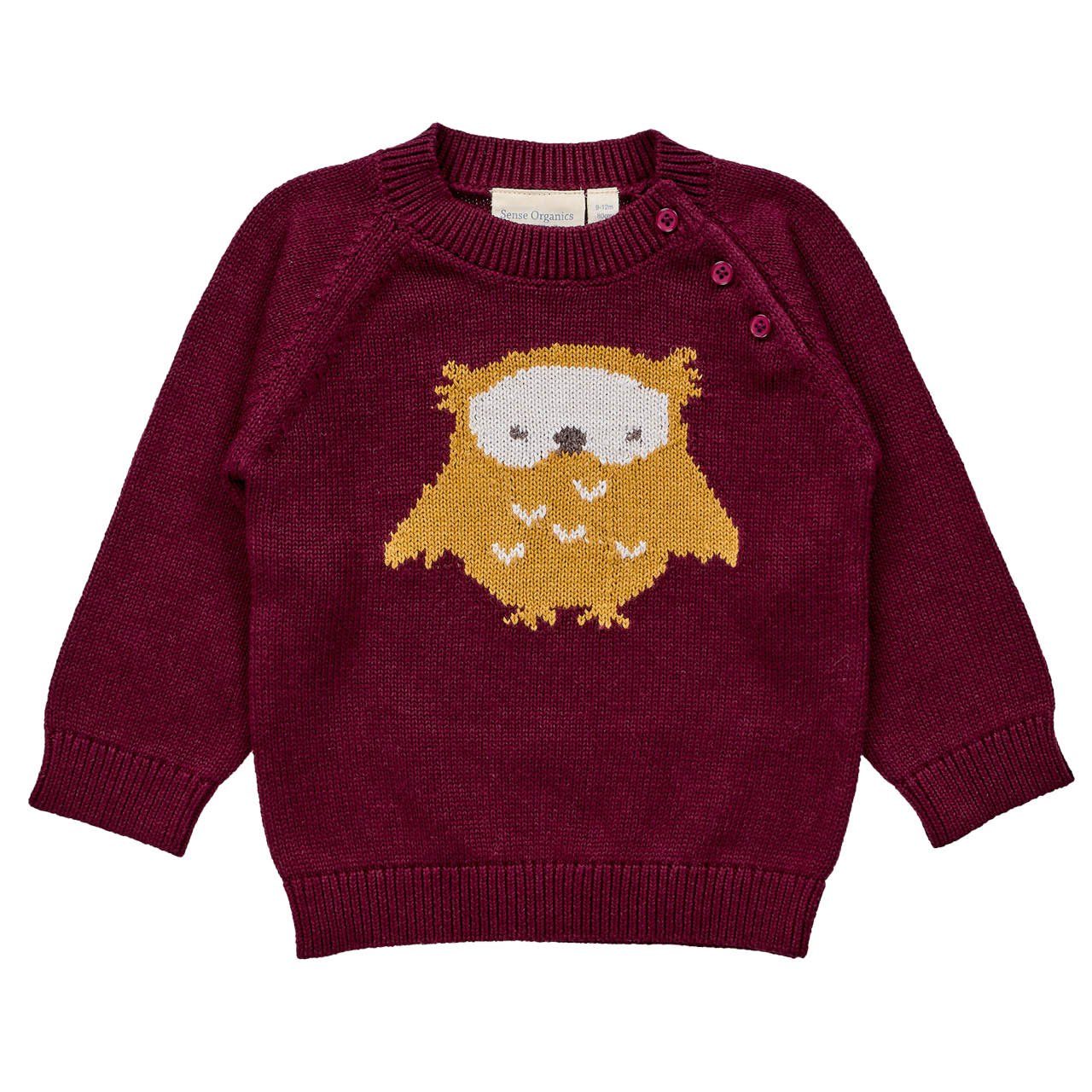 Baby Strickpullover Eule