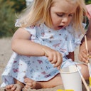 Vorschaubild Sommer Kleid Rüschen Schmetterlinge