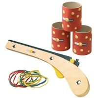 Muskete Holz incl Gummiringen 3 Dosen