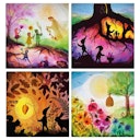 Vorschaubild Lampen Starter-Set Vogel Geluk Lampe mit 4 Silhouetten