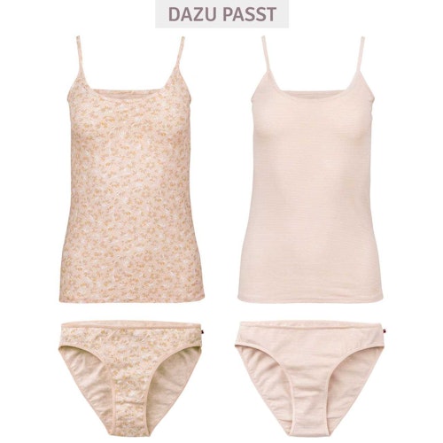 Doppelpack Damenslips Blüten