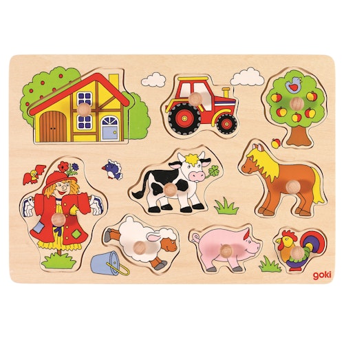 Steckpuzzle Bauernhof - 8 tlg