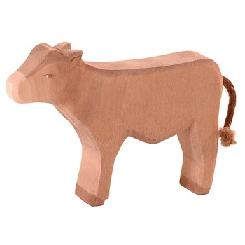 Ochse stehend Krippenfigur Holzfigur 11 cm hoch