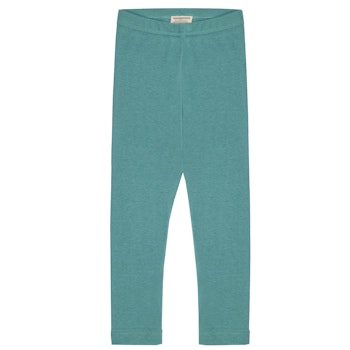 Leichte Feinripp Leggings 100% Bio Baumwolle türkis