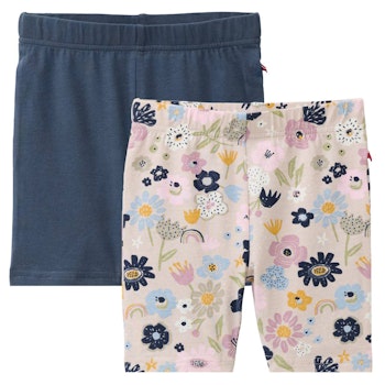 Doppelpack Radlerhose rosa-blau mix