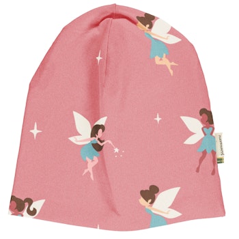 Mütze mit Alloverprint Feen in rosa