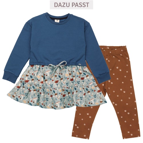 Sweatkleid mit Musselin