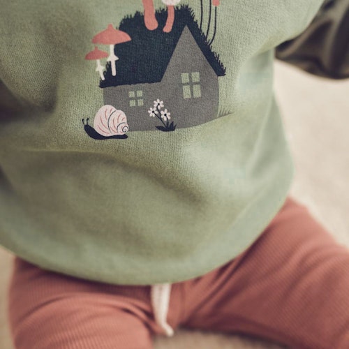 Cooles Baby Sweatshirt Häuschen