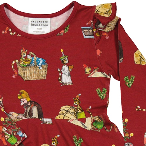 Bambus Kleid mit Peterson & Findus Print