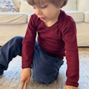 Vorschaubild Wolle Seide Langarmshirt für Babys