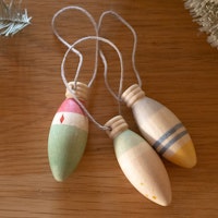 Holz Ornamente Weihnachtsbaumschmuck Winter Sparkles