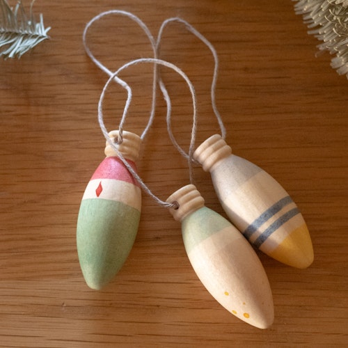 Holz Ornamente Weihnachtsbaumschmuck Winter Sparkles