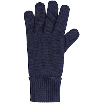 Herren Fingerhandschuhe Wolle marine