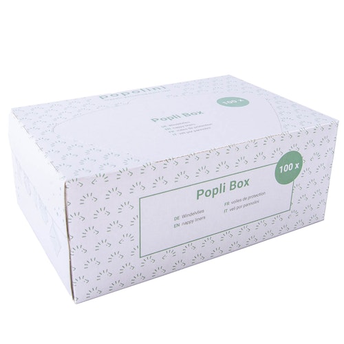 Popli Windelvlies Box 24x34 cm 100 Blätter