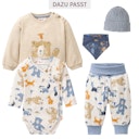 Vorschaubild Bequemer Wickelbody langarm Savannentiere