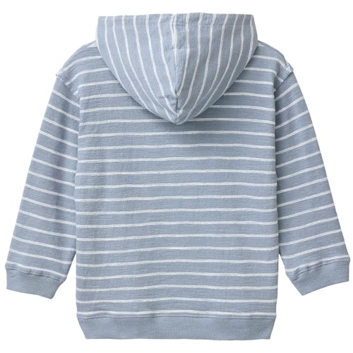 Sweat Hoodie blau gestreift