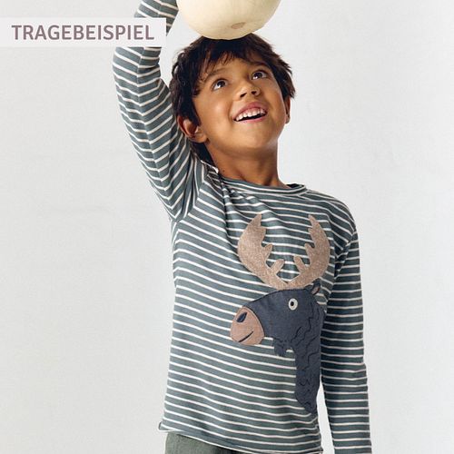 Langarmshirt People Wear Organic Interlock/Jersey Motiv