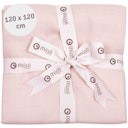Vorschaubild Großes Mulltuch 2er-Pack rose 120 x 120cm