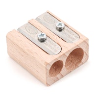 Anspitzer – Zweifacher Bleistiftspitzer Buchenholz