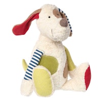 Stofftier Hund Patchwork 30 cm